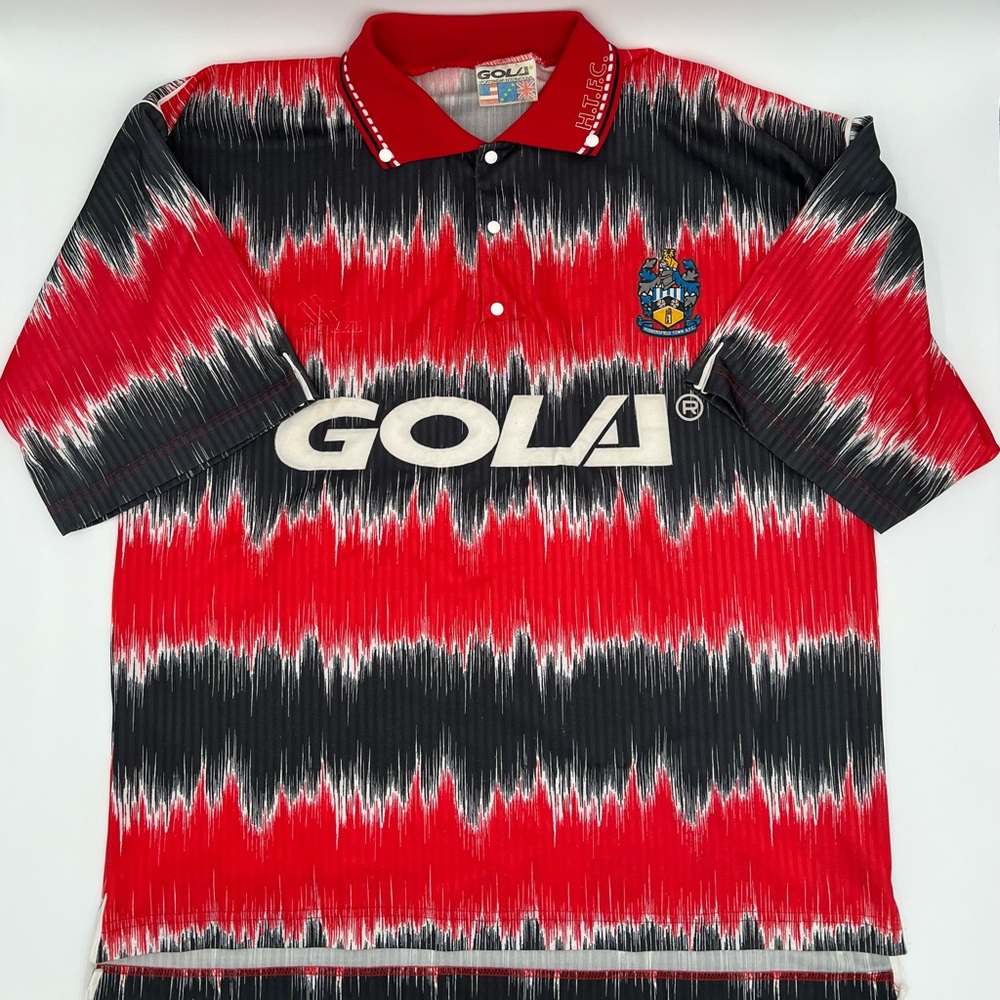Huddersfield Town 1991/1992 Away ORIGINAL Gola Vintage Rare Soccer Jersey L Red